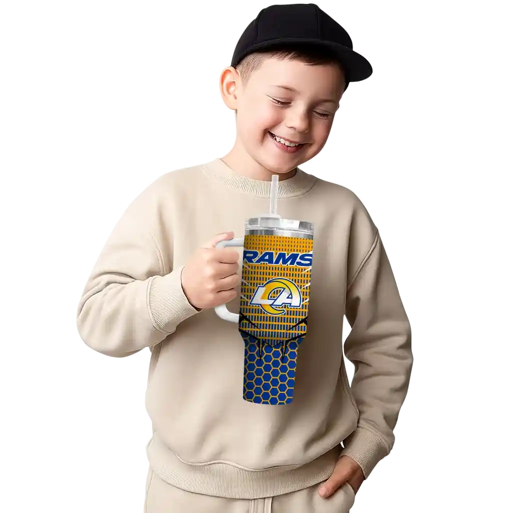 personalized los angeles rams hex texture blue curved tumbler latest model.webp personalized los angeles rams hex texture blue curved tumbler latest model.webp
