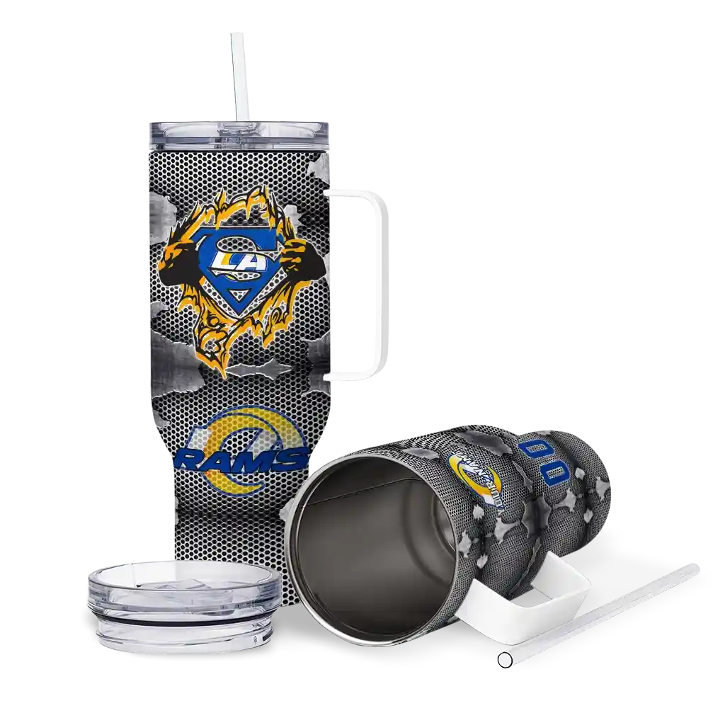 personalized los angeles rams superman shield blue gray curved tumbler high quality.webp personalized los angeles rams superman shield blue gray curved tumbler high quality.webp