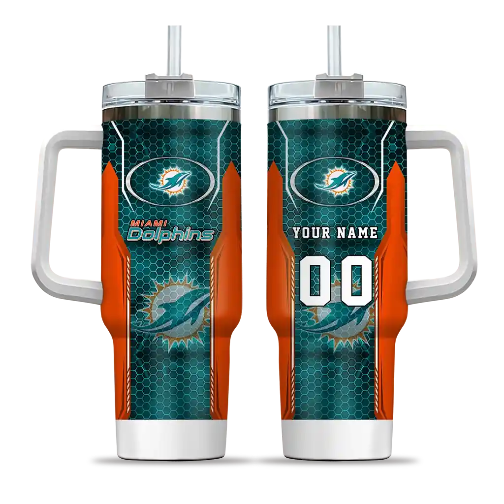 personalized miami dolphins hexagon armor aqua curved tumbler best selling.webp personalized miami dolphins hexagon armor aqua curved tumbler best selling.webp
