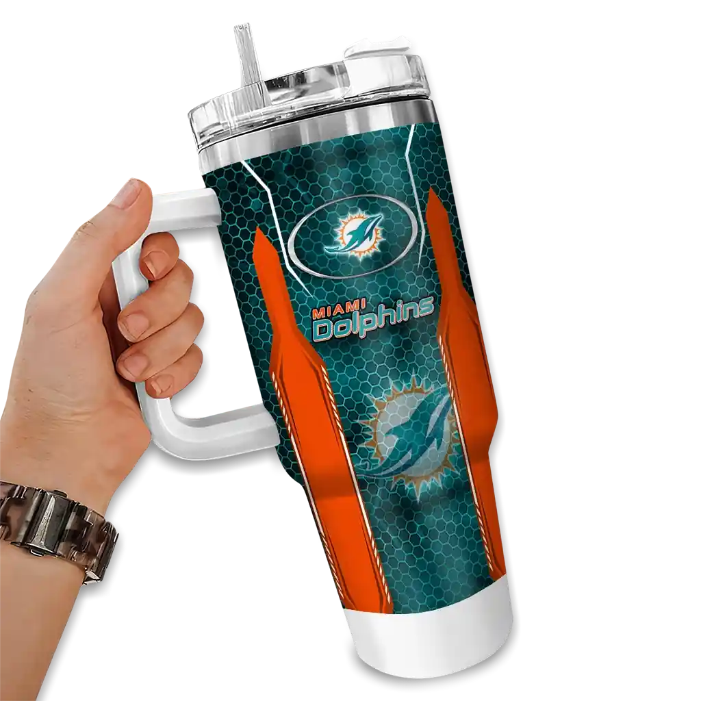 personalized miami dolphins hexagon armor aqua curved tumbler fashion forward.webp personalized miami dolphins hexagon armor aqua curved tumbler fashion forward.webp