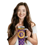 personalized minnesota vikings bullseye drips purple curved tumbler best selling.webp