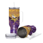 personalized minnesota vikings chevron stripe purple curved tumbler best selling.webp