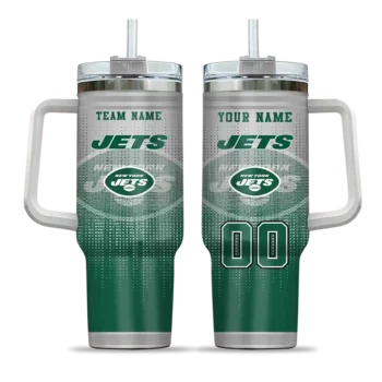 personalized new york jets gradient dots green curved tumbler best selling.webp