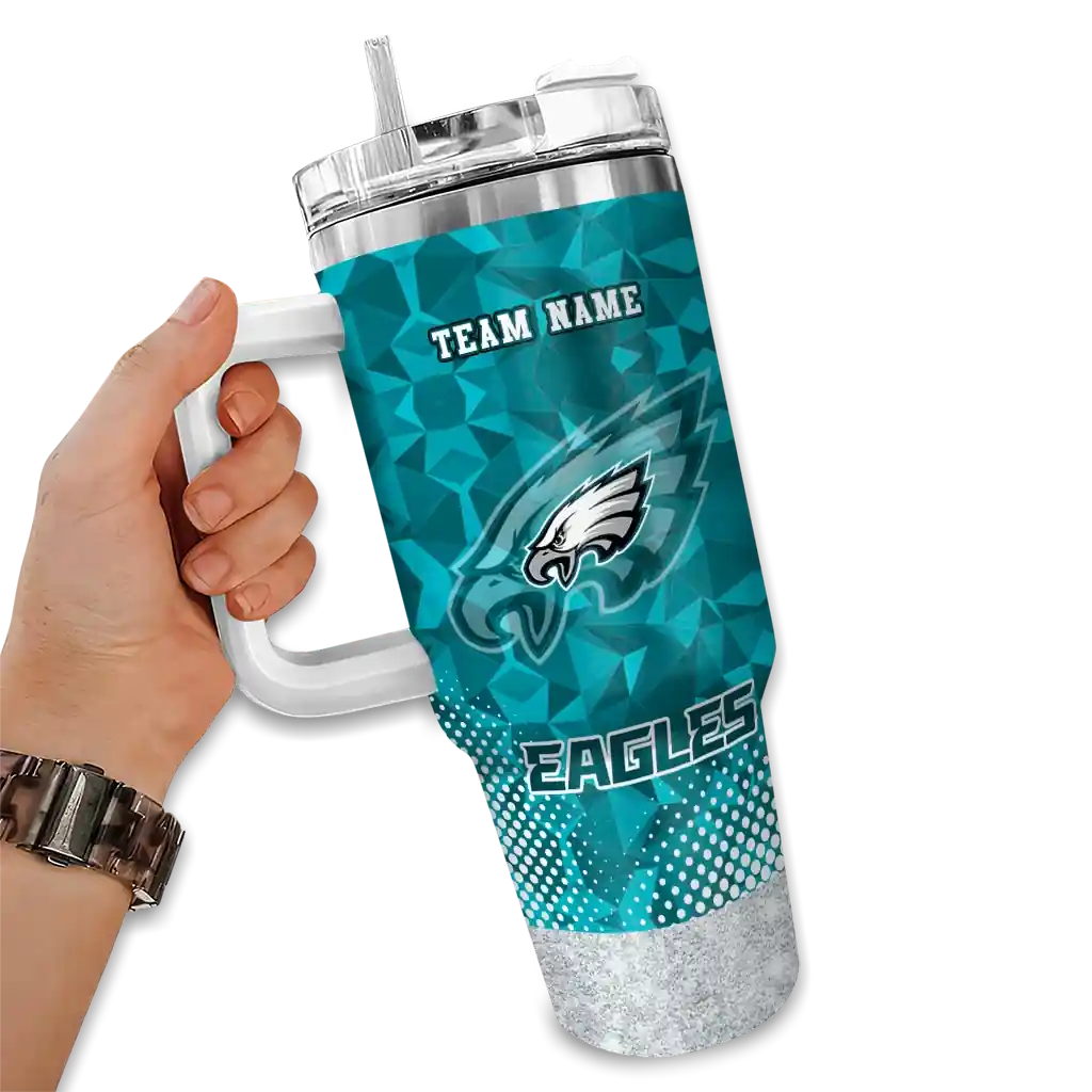 personalized philadelphia eagles geometric prism green curved tumbler fashion forward.webp personalized philadelphia eagles geometric prism green curved tumbler fashion forward.webp